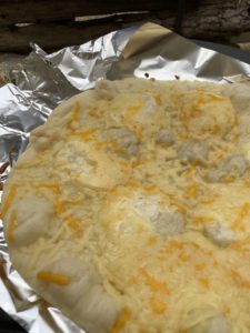 マルチグリドルでピザを焼く