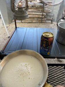 ビールで乾杯！