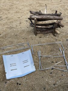 TokyoCampの焚き火台組み立てる前