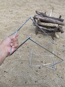 TokyoCampの焚き火台の組立