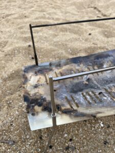 TokyoCampの焚き火台の使用後の熱変形