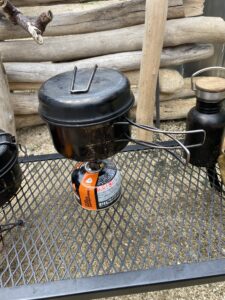 アルミパーソナルクッカーでお米を炊く