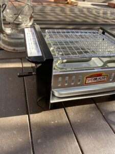 電気網焼き大将で焼く焼鳥