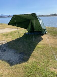 グリーンシートで作るタープ