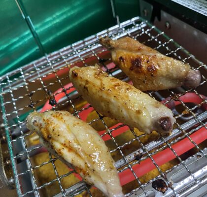 電気で網焼きができるアミ焼き大将