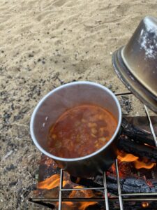 ミートボールを使った豆スープ