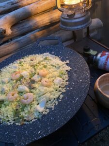 海鮮パエリアをマルチグリドルで作る