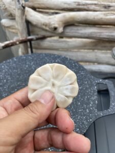 ビーガンニラ饅頭