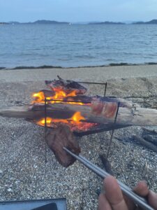 最後の一切れのお肉