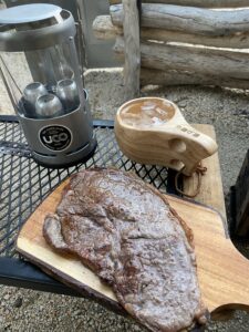 炭火で焼いたお肉