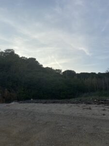 カヤックキャンプの野営地