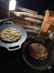 マルチグリドルでピザを焼く