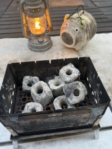 B-6君で火起こし