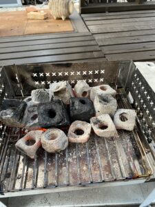 タキビグリルの火起こし