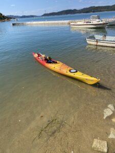 途中の島に上陸