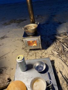 薪ストーブで楽しむおでん