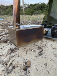 薪ストーブの様子