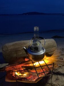 アルミのヤカンで熱燗