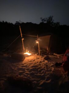 野営キャンプの様子