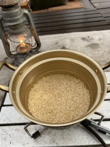 玄米を炊く