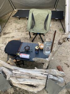 庭キャンプの風景