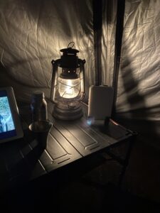 テント内の時間