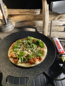 ピザを焼いていく