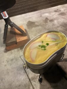 戦闘飯盒弐型で茶碗蒸しを作る