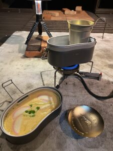 熱燗と茶碗蒸し