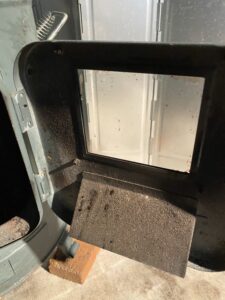 綺麗になった薪ストーブの窓