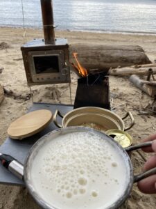 ネイチャーストーブの炎