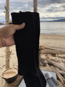 電熱線の入った靴下