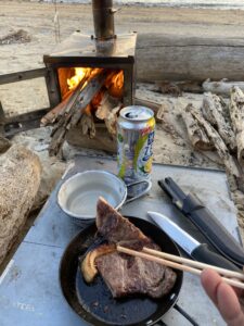 お肉が焼けた感じ！