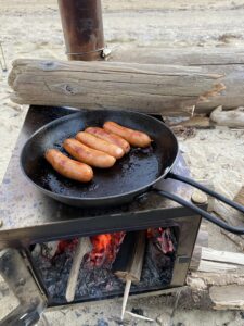 ウィンナーを炒める