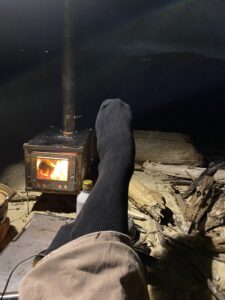 電熱線の入った靴下