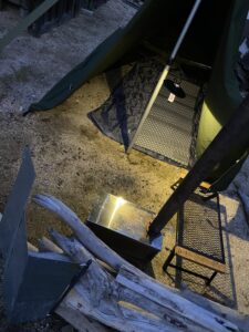 庭タープ泊の様子