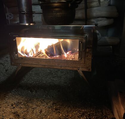 ニコイチ薪ストーブを使ってみる