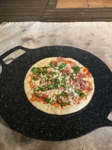 トッピングが解けたピザ