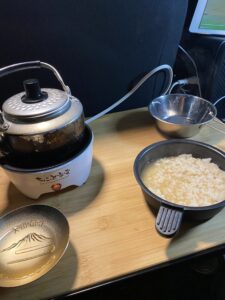 車中泊飯