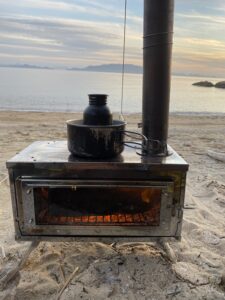 無人島で作る熱燗
