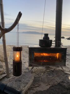 無人島の景色を楽しむ