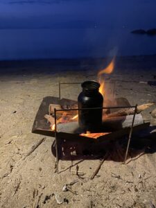 焚き火を着ける