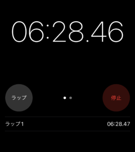 湯を沸かすのにかかった時間は6分30秒