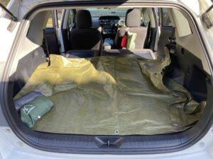 プリウスαの後部