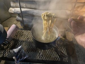 湯がき上がった面