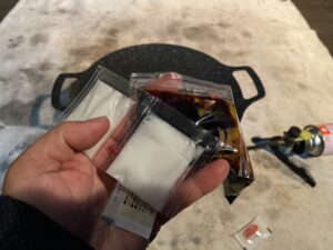 ラードとソース