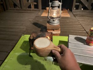 火が起きるのを待つ時間