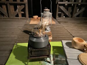 湯煎で温める焼鳥