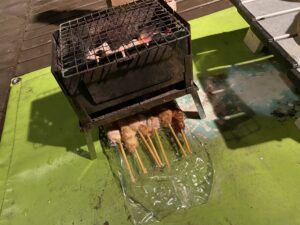 焼鳥を溶かす