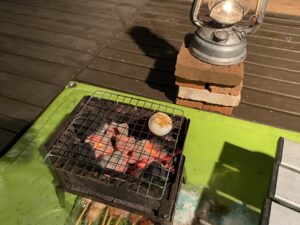 一寸ボウルをか付く炙る